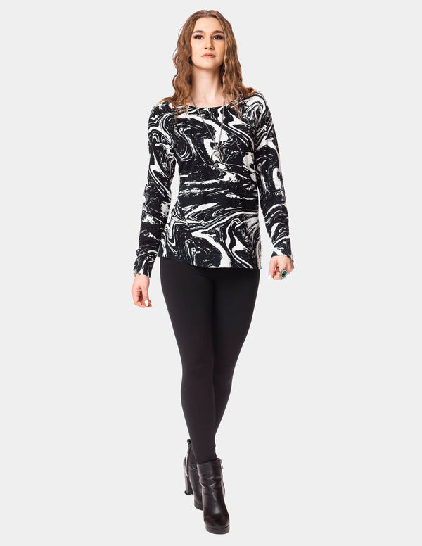 AY-307 - Black/White - Top