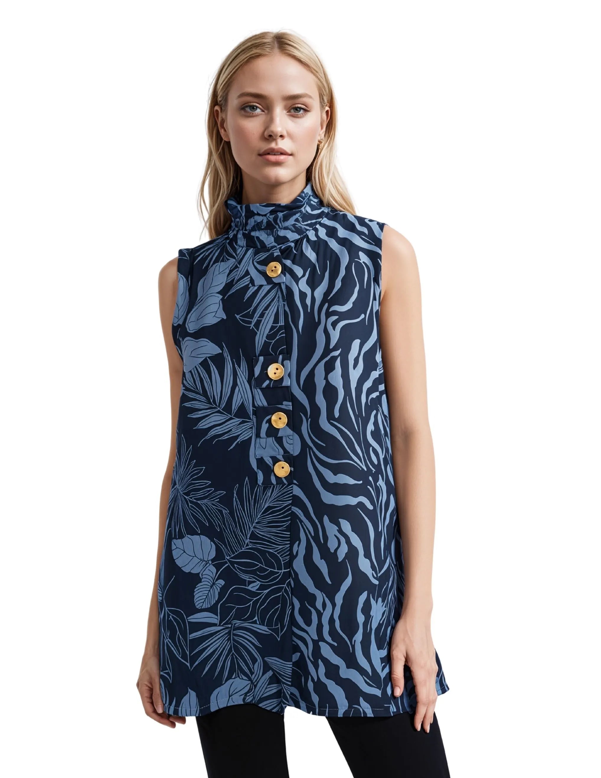 Denim Tencel Top – MINKAS SS26