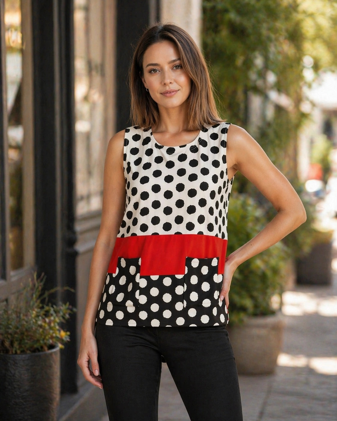 Circle Print Top – MINKAS SS26