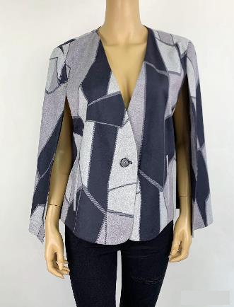 CM-514 - Navy - Cape Jacket