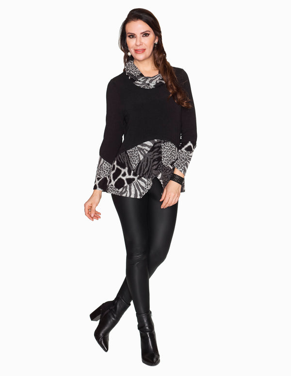 CM-409 - Charcoal - Tunic