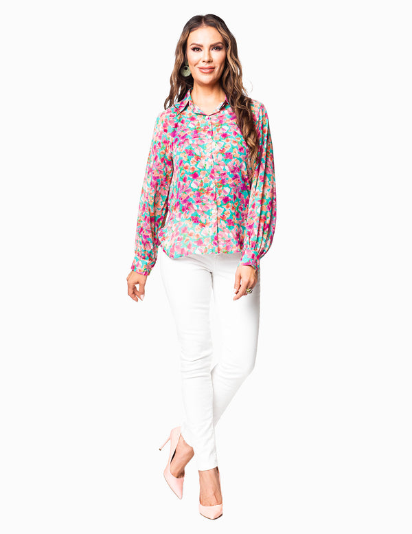 KY-272 - Floral - Blouse