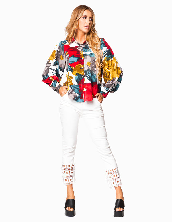 KY-273 - Floral - Blouse