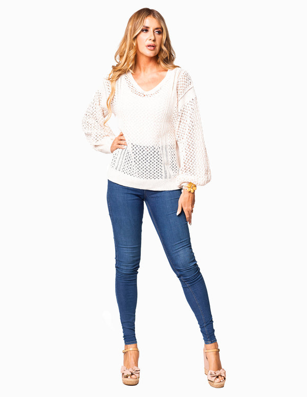 KY-275 - Cream - Blouse