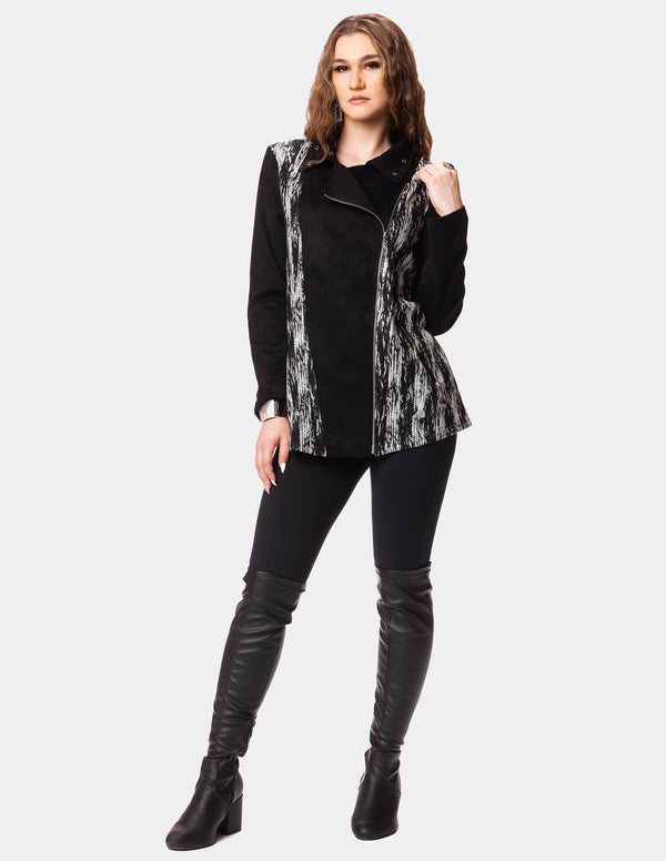 LY-126 - Black/White - Jacket