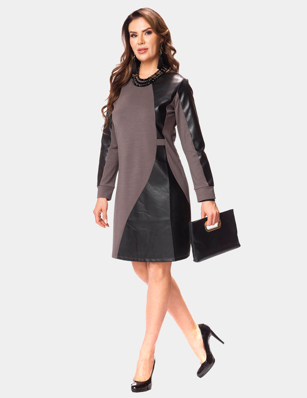 LY-129 - Charcoal - Dress