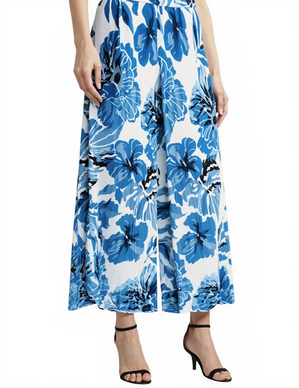 Floral Georgette Palazzo Pants – MINKAS SS26