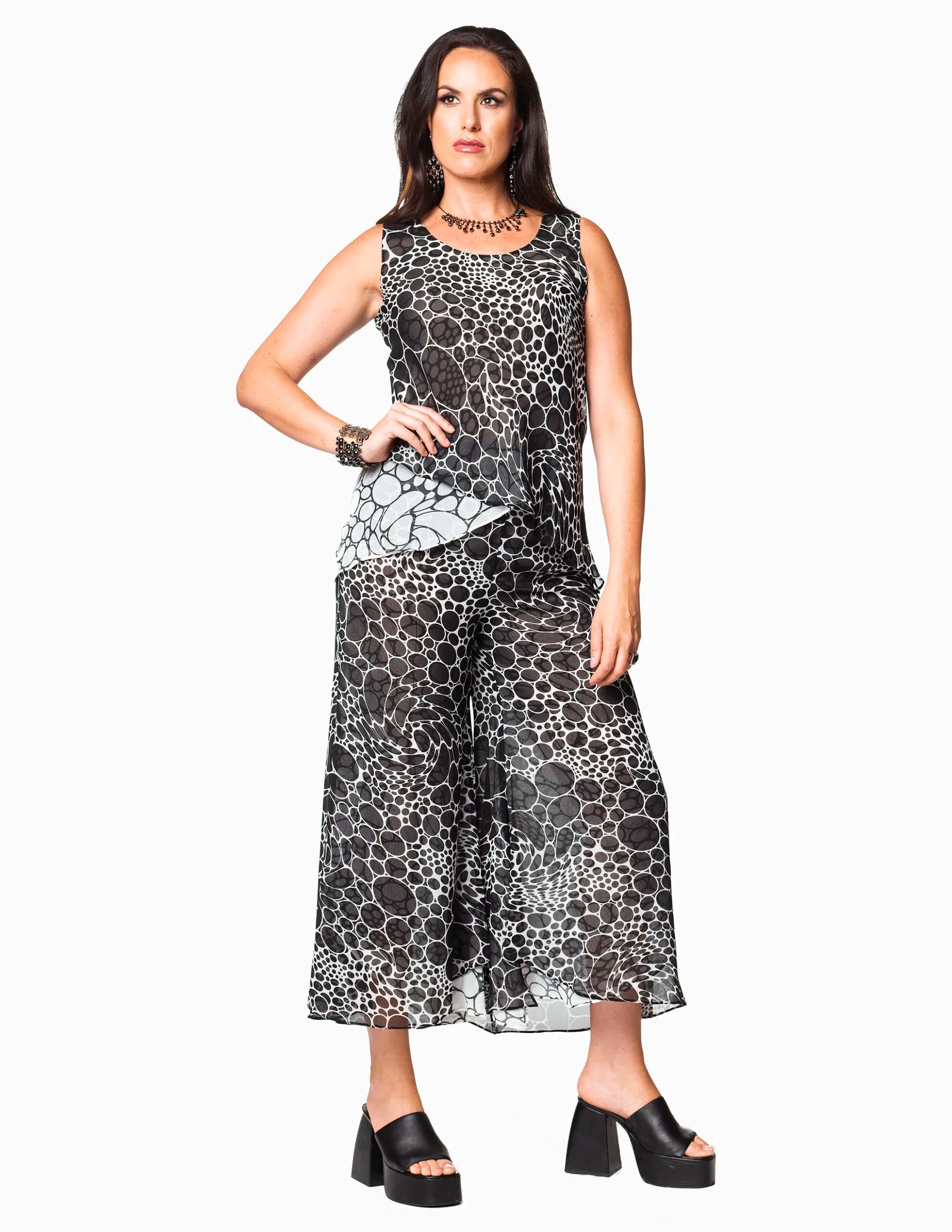 Black & White Palazzo Pants – MINKAS Clearance