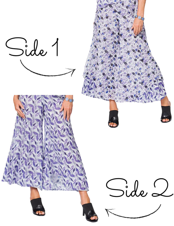 Purple Wide-Leg Pants – MINKAS SS26