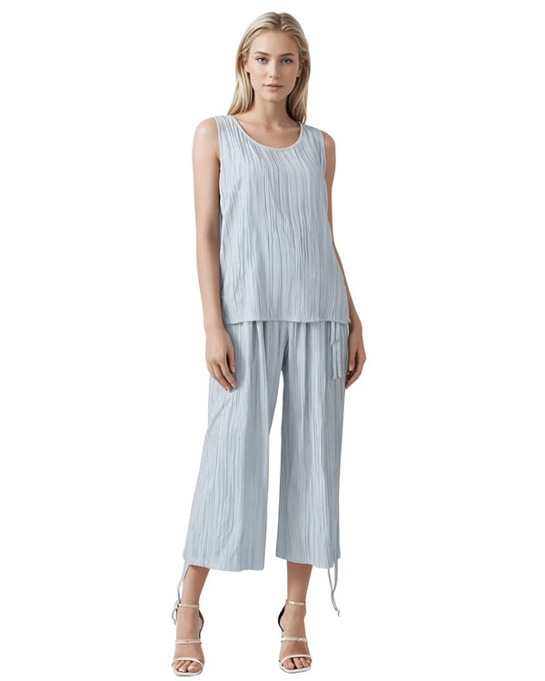 Sage Linen Blend Top – MINKAS SS26