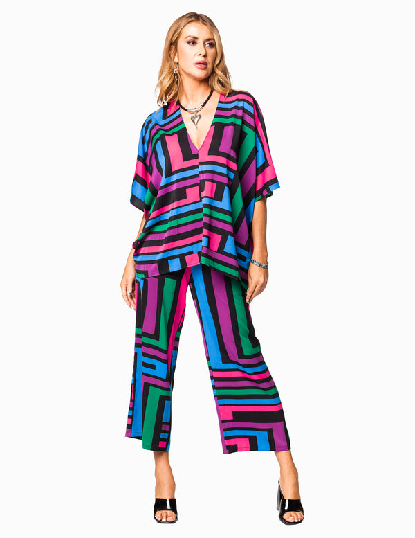 PD-14761 - FLORAL CRINKLED RUFFLE HEM DRESS