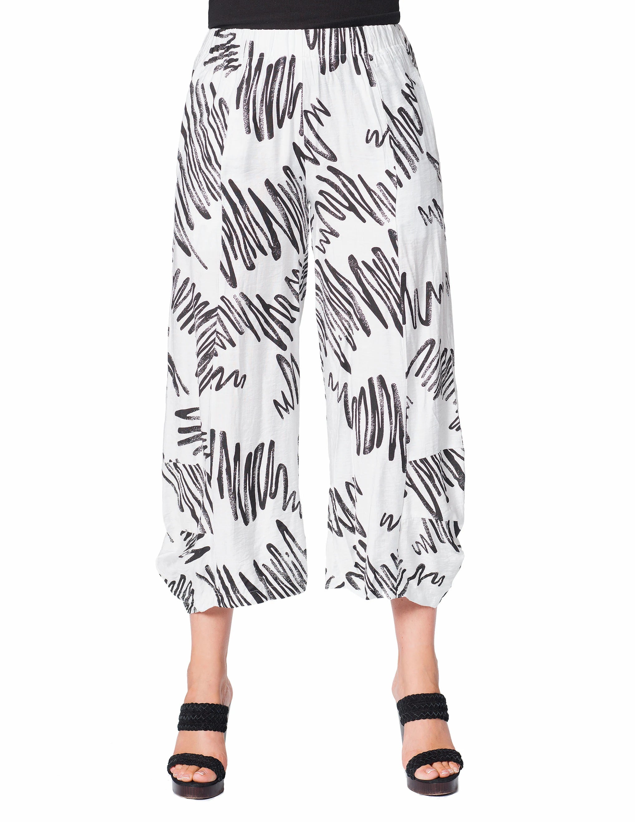 White & Black Pants – MINKAS Clearance