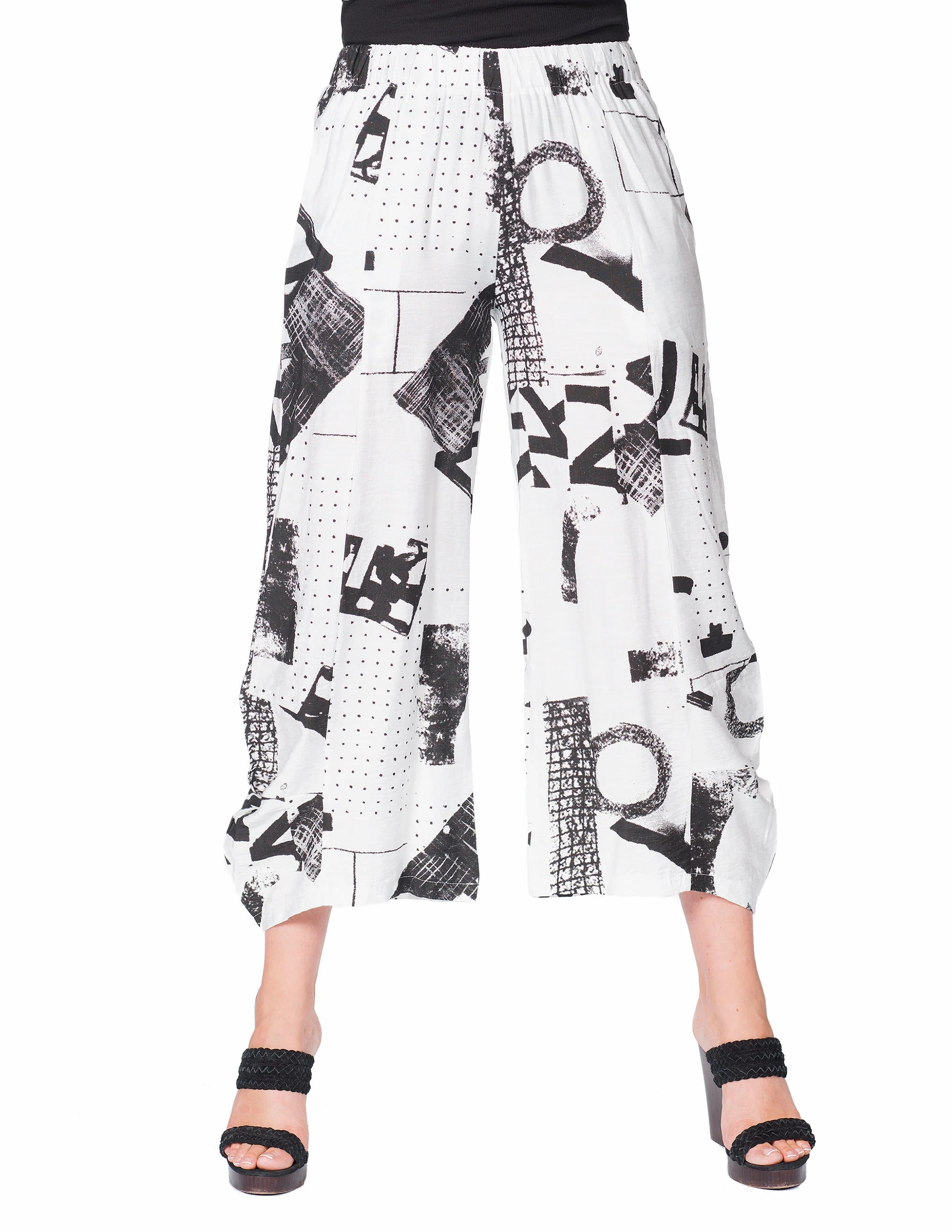 White & Black Pants – MINKAS Clearance