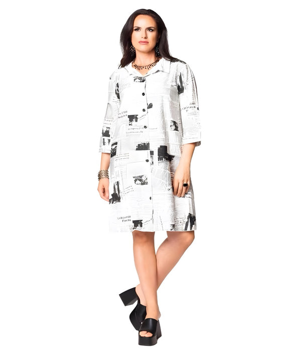 RN-813 -Black/White - Dress